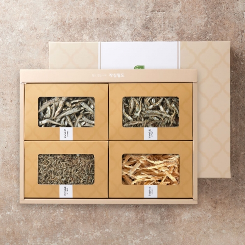 [작심밀도]명품 멸치세트 대멸150g+중멸150g+소멸150g+황태채120g