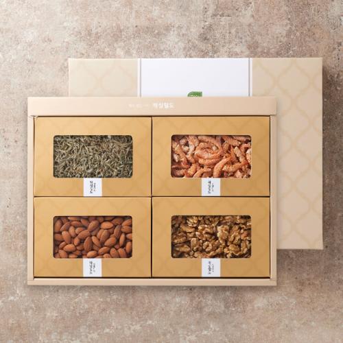[작심밀도]명품 견과.멸치세트 소멸150g+국산새우150g+아몬드250g+호두230g