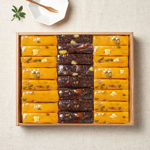 [작심밀도]대통령표창 대월떡집 떡선물세트 5호/ 총24개, 1.92kg/ 호박영양찰떡,흑미영양찰떡