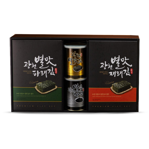 [작심밀도]별맛 VIP 광천캔김 혼합세트 1호 / 캔김.캔자반.전장10봉