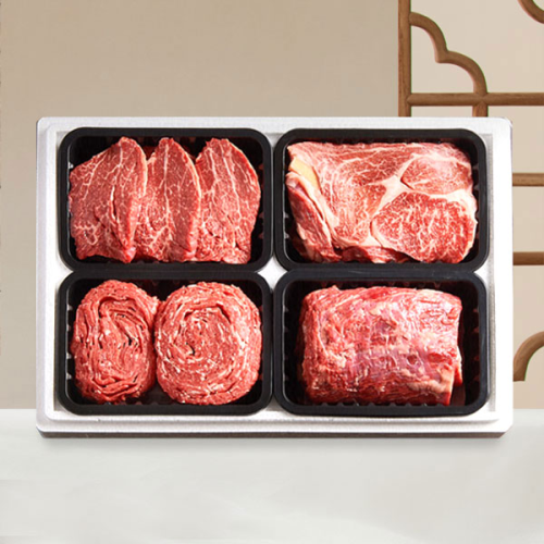 [정담가득]농협영주한우 1++ 냉장 명품 구이혼합세트2호 1.2kg (등심.안심.불고기.국거리(양지))