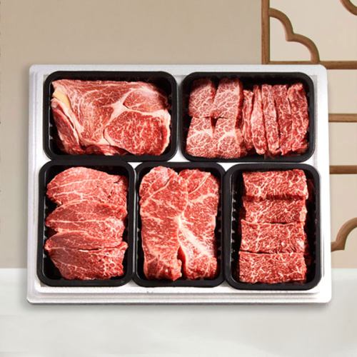 [정담가득]농협영주한우 1++ 냉장 VVIP 로스구이세트1호 3.0kg (꽃등심.채끝.안심.갈비살.치마살)