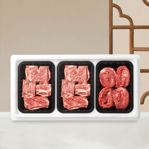 [정담가득]농협횡성한우 1+ 명품 갈비혼합세트3호 1.7kg (찜갈비x2.불고기)