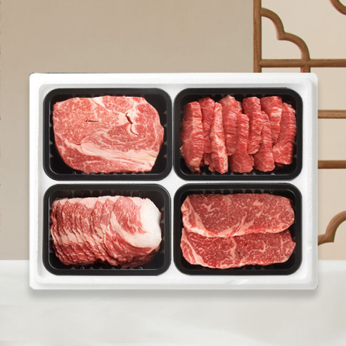 [정담가득]농협횡성한우 1+ 냉장 명품 로스구이세트3호 2.0kg (등심.갈비살or업진살.차돌.채끝)