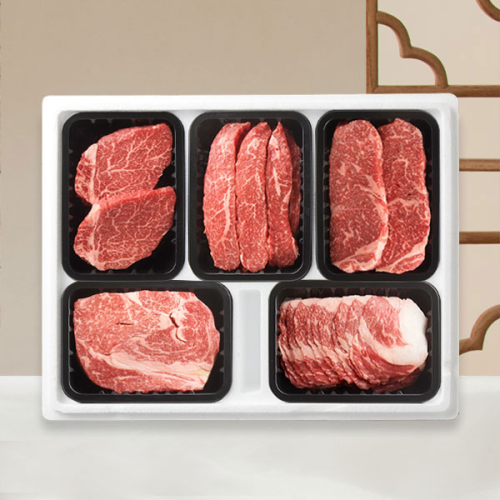[정담가득]농협횡성한우 1+ 냉장 명품 로스구이세트2호 2.5kg (등심.갈비살or업진살.안심.치마.채끝)