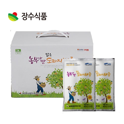 농부가 짠 맑은 도라지배즙 120ml x 50포