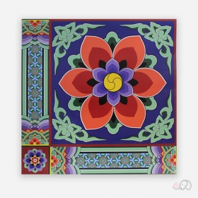 비닐 단청지 스티커(25매) (45×45cm)