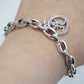 92.5% 실버 옴자메달 체인팔찌 20.5cm