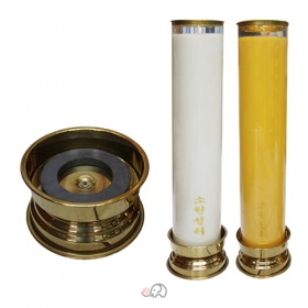 30일초 팜유양초 전용촛대(금색좌대)