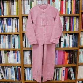 (한정상품) 여성용 면법복세트 - 분홍색(오픈형)