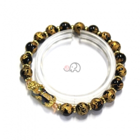 비휴주불 용조각 오닉스팔찌 8mm