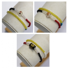 오방색 원석 두줄팔찌 (주불 택1)