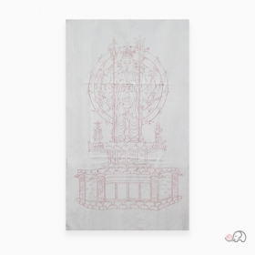 순면 천수천안부처님(경면인쇄) (70 x 117cm)(한정상품)