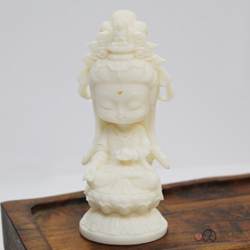 상아야자 관세음보살 불상 (4x10.5cm)