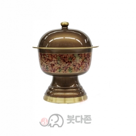 옥무늬 청동 칼라밥불기 (사이즈 3가지)