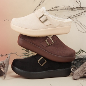 KJ - PWX 노블 방한슬리퍼- 블랙/베이지/아이보리