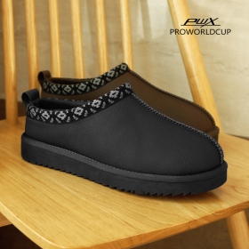 KJ - PWX 노르딕 방한슬리퍼- 블랙/브라운