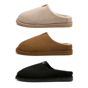 KJ - GAP 헤이든 스웨이드 슬리퍼 - 블랙/브라운/베이지