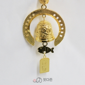 금색말발굽풍경차걸이