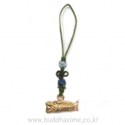금도금 목어 핸드폰줄