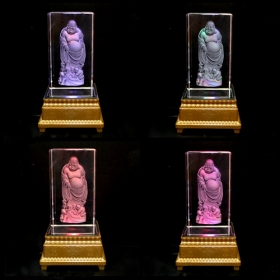 LED 사각크리스탈 포대화상 (약15cm)