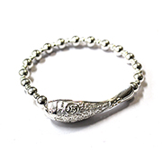 광명진언 은목어 합장주(925실버)