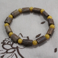 오리지날 침향 호박 콤비 팔찌