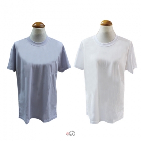 여름용 쿨맥스 반팔티셔츠 - 회색/흰색(KW)