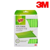 3M 스카치브라이트 이지 극세사 막대걸레 리필 2매 380mmX140mm