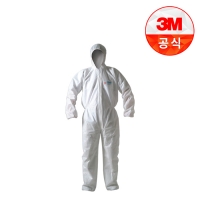 3M Microgard 방진복 1500 일체형 화이트 원피스 실험복 위생복 작업복 보호복 안전복