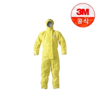 3M 방진복 MC 3000 Plus 일체형 옐로우 유기화합물용 화학 보호복 작업복 보호복 안전복