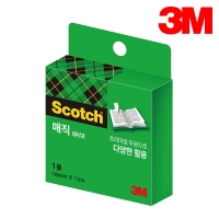 3M 스카치 매직테이프 리필 810R 18mmX15M 1개입