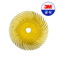 3M 스카치브라이트 레디얼 브리슬 디스크 30126 3인치 80방 낱개 연마 브러쉬 마무리 버 제거