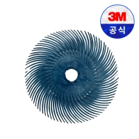 3M 스카치브라이트 레디얼 브리슬 디스크 30129 3인치 400방 낱개 연마 브러쉬 마무리 버 제거