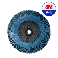 3M 스카치브라이트 레디얼 브리슬 브러쉬 33214 6인치 400방 연마 녹 페인트 제거