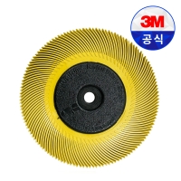 3M 스카치브라이트 레디얼 브리슬 브러쉬 33215 6인치 80방 연마 녹 페인트 제거