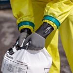 안셀 알파텍 53-001 1켤레 니트릴 내화학 장갑 산업용 안전 니트릴 네오프렌 화학 산 염기 기름