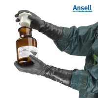 안셀 알파텍 38-514 1켤레 내화학 안전 장갑 부틸 재질 산업용 작업용