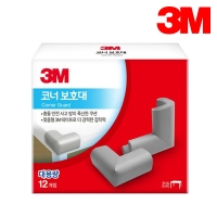 3M 코너 보호대 12입 대용량 회색 쿠션 모서리 가드 유아 안전