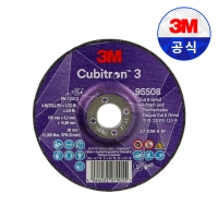 3M 큐비트론3 4인치 4T 36방 컷 앤 그라인드 디스크 95508 연마석 그라인더날 연삭 연마 스텐 금속