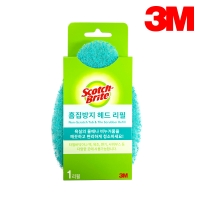 3M 스카치브라이트 흠집방지 헤드 리필 욕조닦이 화장실 바닥 청소 용품 브러쉬 수세미 패드