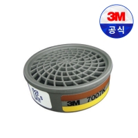 3M 7007K-100L 정화통 필터 방독 면체 마스크 단구형 교체 유기화합물 아황상 할로겐용