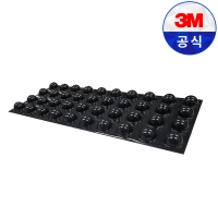 3M 범폰 SJ5027 검정 원형 벌크 40개입