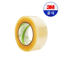 3M 372HQ-R60 스카치프로 OPP 박스 테이프 투명 1개입 48mm x 100M 포장용 핫멜트 미끄럼 방지 창고 물류 내구성 산업용