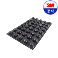 3M 범폰 SJ5027 검정 원형 벌크 40개입
