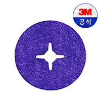 3M 큐비트론3 화이버 디스크 100mm 1187C 60방 스텐 동 구리 알루미늄 페파 그라인더날 사포 연마