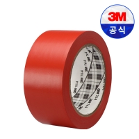 3M 바닥 라인 테이프 764 레드 50.8mm X 32.9m 개별 포장 안전 위험 표시 공간 구획