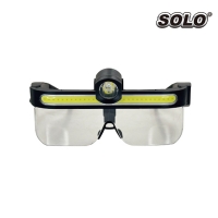 솔로 LED 안경 라이트 S-G500 산업용 야간 작업용  렌즈 탈착 C타입 USB 충전