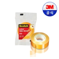 3M 스카치 다용도테이프550 리필 1인치 12mm*20M 1개입