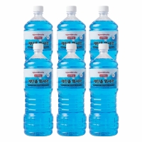 SK스피드메이트 프리미엄 에탄올 워셔액 피치향 1.8L 6개입 차량용 자동차 세정제 유리 코팅
